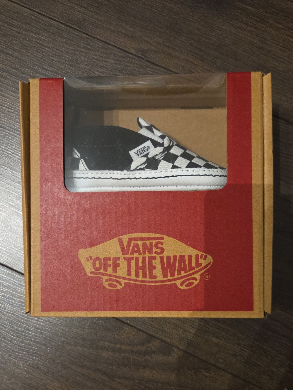 Vans Checkerboard Slip-On Sneakers - Black & White Crib Shoes Baby Infant Kids
